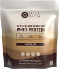 Taha Health &amp Nutrition Chocolate Flavored Whey Protein Concentrate Powder 25g Protein 140 Calories 2g Sugar | New Zealand Grass-Fed Free-Range Dairy | Gluten and Soy Free Keto Kosher | 2LB