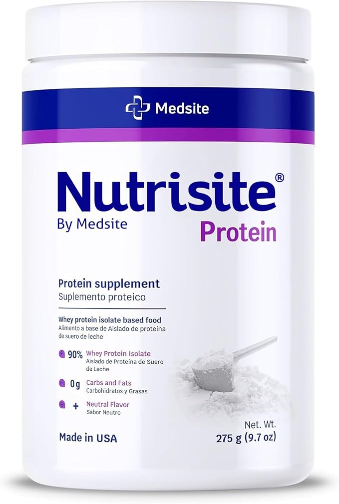 Nutrisite Whey Protein Isolate Powder 90% – Unflavored Protein Powder for Kids and Adults Zero Carb Gluten and Sucrose Free Easy to Mix Daily Nutrition 9.7 oz