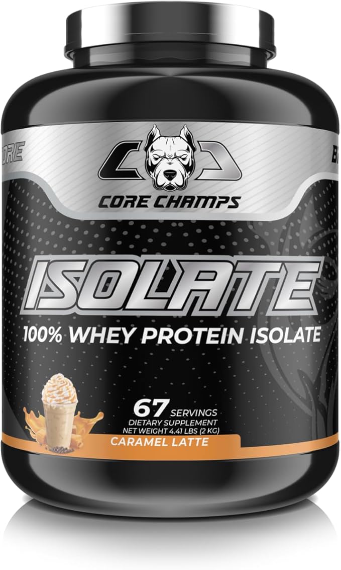 Isolate Protein Powder | 100% Whey Isolate | 25g Protein + All Essential Amino Acids | for Strength &amp Lean Muscle | 4.4 Pounds (Caramel Latte)