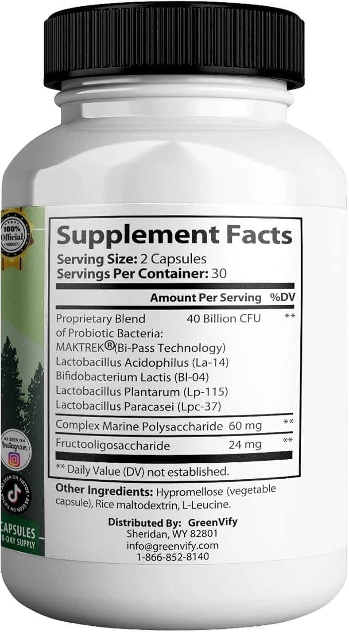 Oradentum Max Probiotic Supplement 40 Billion CFU 60 Capsules 30 Day Supply (3)