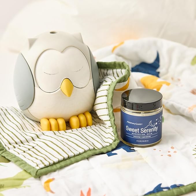 Elderberry Queen Sweet Serenity Magnesium Balm for Sleep 4 oz Kid Safe (Unscented)