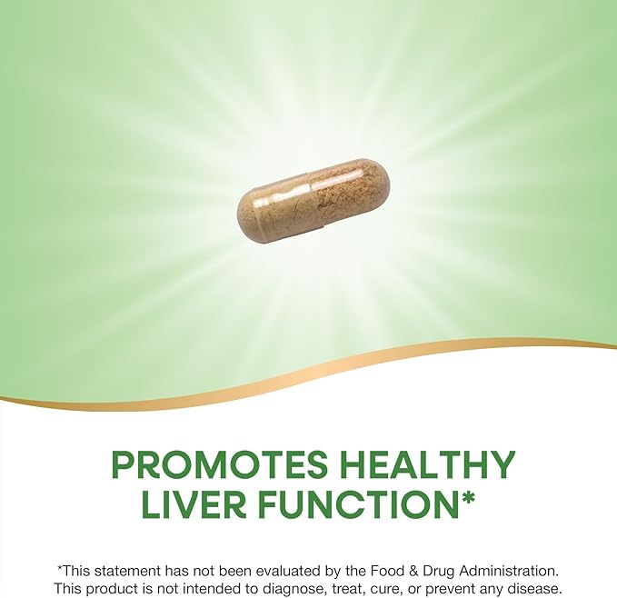 Nature's Way Super Milk Thistle Promotes Healthy Liver Function* With Artichoke Leaf Dandelion Root &amp Licorice Root Extracts Milk Thistle Extract Gluten Free 120 Capsules (Packaging May Vary