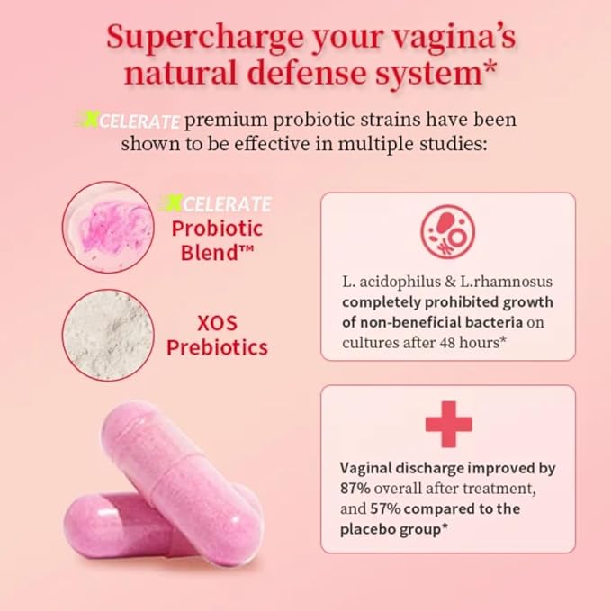Women’s Health Feminine Probiotic – Vaginal Health &amp pH Balance Support – Daily Probiotic for Women with Lactobacillus acidophilus reuteri fermentum – Feminine Care Gut &amp Odor Support – 60