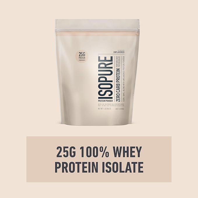 Build Your Smoothie Best Seller Bundle- Isopure Unflavored Zero Carb Protein Powder (16 Servings) and Amazing Grass Greens Original Blend Superfood (30 Servings)