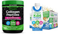 Bundle of Orgain Hydrolyzed Collagen Powder + 50 Organic Superfoods 20g Grass Fed Collagen 1lb + Orgain Organic Kids Nutritional Protein Shake Vanilla 8g Dairy Protein 8.25 Fl Oz (Pack of 12)