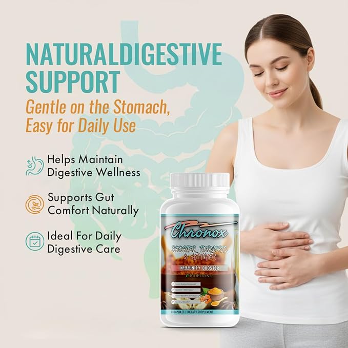 Turmeric &amp Ginger Supplement - Herbal Dietary Supplement with Antioxidant Liver &amp Digestive Support - Herbal Supplements for Daily Wellness Comfort Balance &amp Overall Healthy Lifestyle -