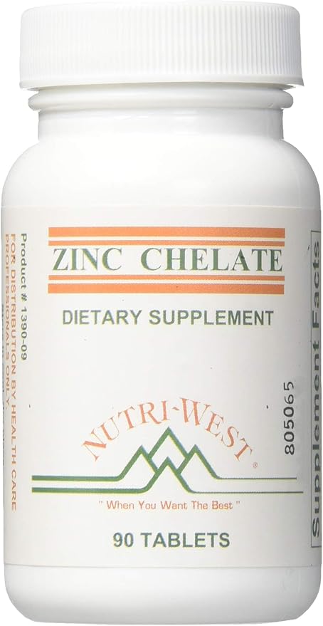 NutriWest Zinc Chelate 16 mg 90 Tablets