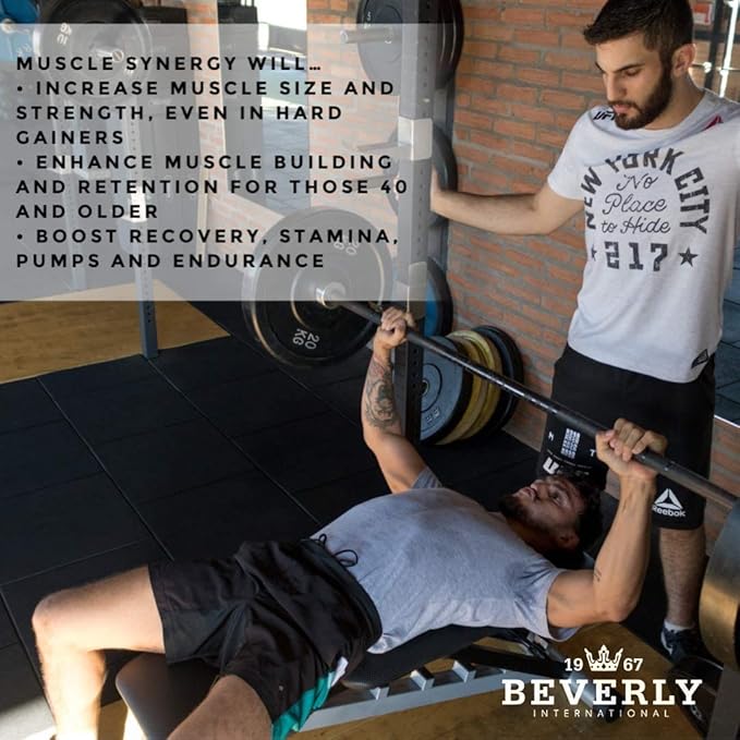Beverly International Muscle Synergy 240 TABS (15 Servings) Clinically Dosed Ingredients - HMB L-Arginine L-Citrulline Creatine Monohydrate L-Ornithine. Bigger-Stronger-Lasting Pumps.