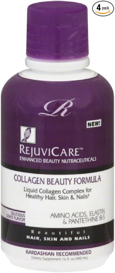 RejuviCare Collagen Beauty Formula Grape - 16 oz. ( 4 Pack)
