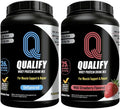 Unflavored + Wild Strawberry Whey Protein Bundle – Gluten-Free Kosher Post-Workout Recovery 26g &amp 25g Protein