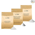 Pure Original Ingredients Calcium Bundle (1lb) Calcium Chloride Calcium Citrate Calcium Lactate
