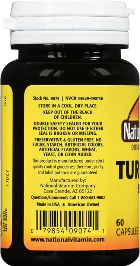 Nature's Blend Turmeric 500mg 60 Capsules (Pack of 2)