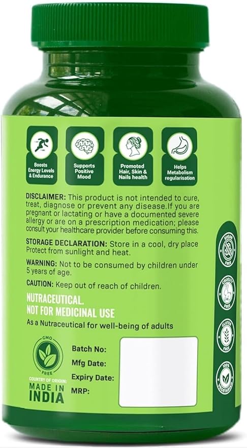 Vitamin B Complex 100% RDA - 200 Tablets/Capsules - B Vitamins Supplement (B1 B2 B3 B5 B6 B7 B9 B12) Green