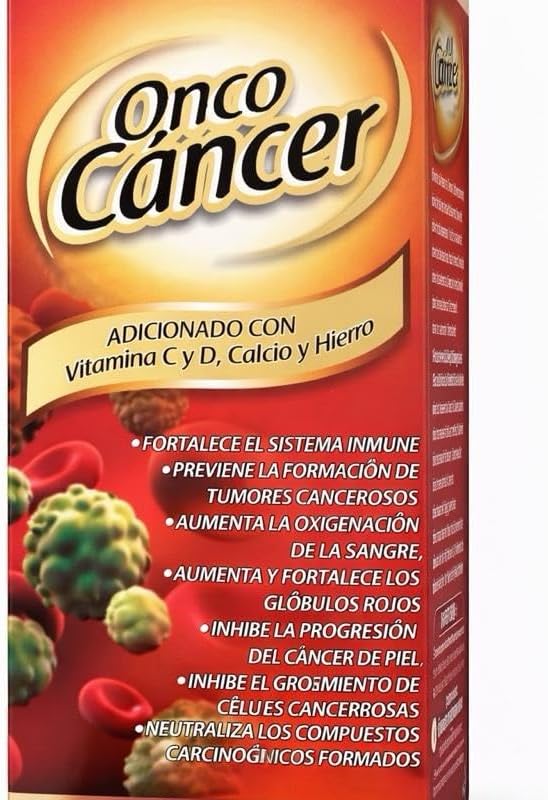 Oncco Cancer Natural Supplement 60 Capsules Herbal Formula with Guanábana &amp Cúrcuma Integral Support