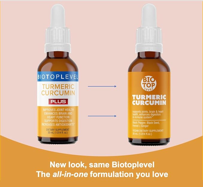 Liquid Turmeric Curcumin Plus Natural Organic Black Pepper.