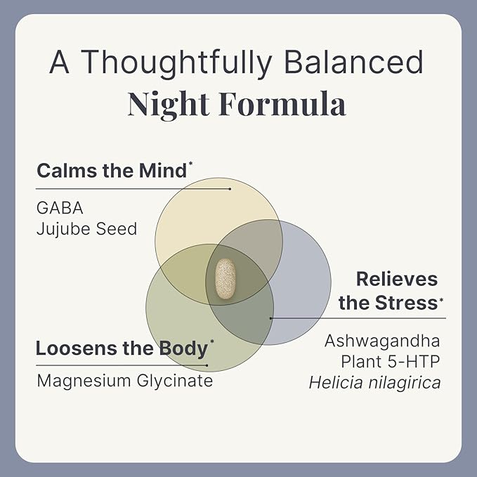 DOBEL Relax &amp Sleep - Melatonin Free Sleep Aid for Adults - Magnesium Glycinate Ashwagandha GABA &amp 5-HTP - Non-Habit Forming Support for Deep Sleep &amp Evening Calm - 60 Tablets
