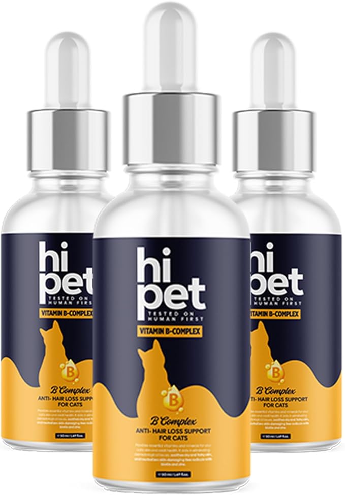 Vitamin B Complex for Cats Supports Metabolism and Increases Energy Levels 1.7 Fl Oz (Pack of 3)