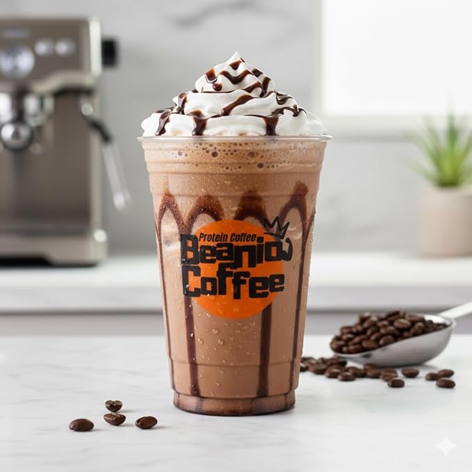Protein Iced Coffee – Instant Collagen Coffee with High CGA for Energy &amp Focus – Sugar-Free Dairy-Free Lactose-Free Keto &amp Fasting Friendly – 100mg Caffeine – 15 Servings
