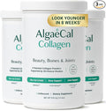 ALGAECAL Collagen - 4 Clinically-Supported Peptides VERISOL® FORTIGEL® UC-II® FORTIBONE® Anti-Aging Hydrolyzed Collagen Powder 3 Packs Made in USA