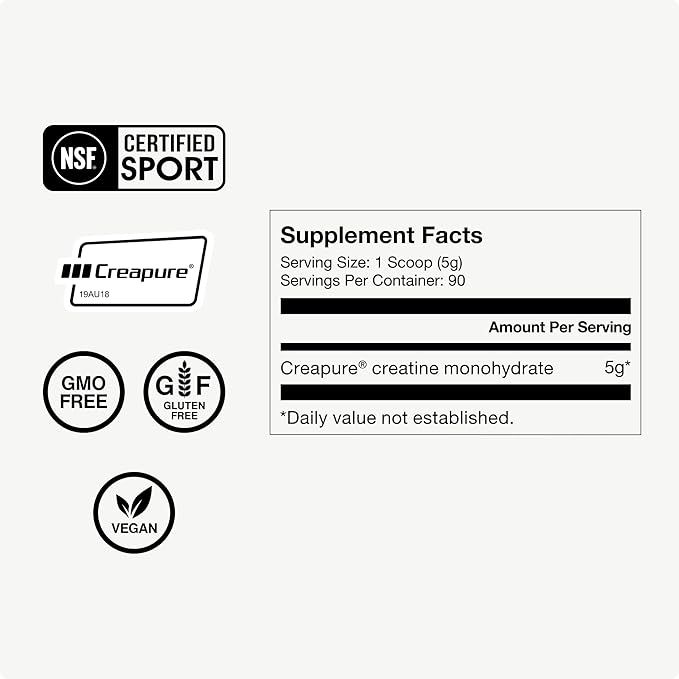 Momentous Creatine Monohydrate Powder &amp Grass-Fed Collagen Peptides Powder Stack - Supports Strength Lean Muscle &amp Recovery - FORTIGEL &amp Vitamin C for Hair Skin Nails &amp Joint Heal