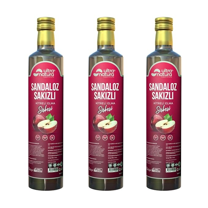 Applee Cider Vinegar Sandarac Gum &amp Kettle Fermented Natural Additive-Free Turkish - 16.9 fl oz - PACK OF 3