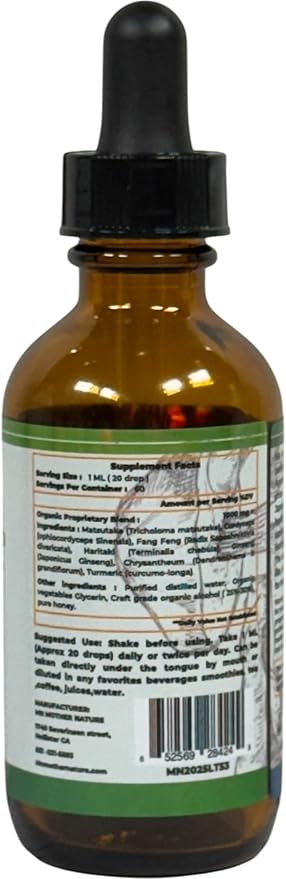 Mother Nature Natufit (Taraxacum) Mushrooms &amp Herbs Liquid Extract - 1000mg - 2 oz - Made in USA