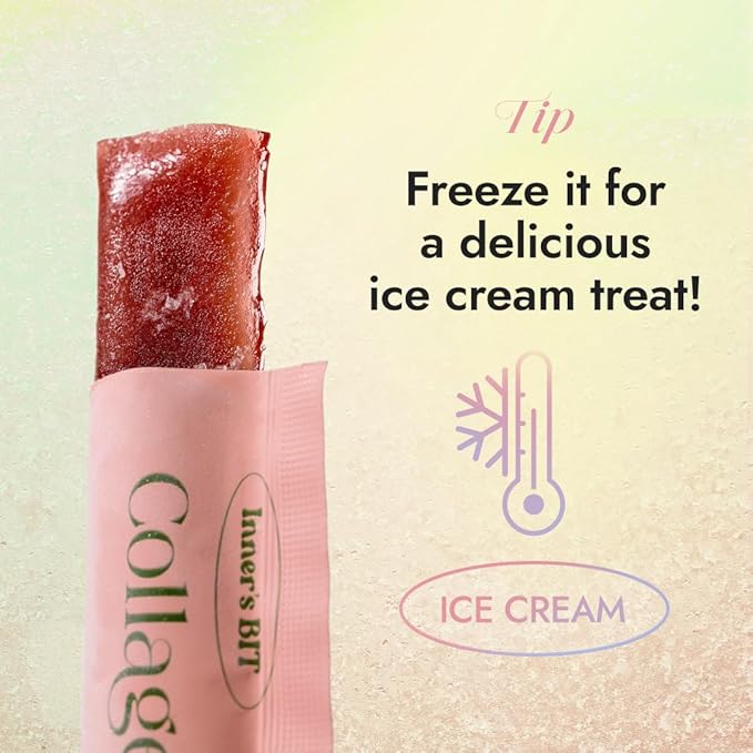 MIZON INNERSBIT Collagen Jelly 3300 Vegan Korean Collagen Jelly Snack with Vitamin C Hyaluronic Acid Biotin &amp Glutathione Edible Collagen Supplement for Skin Halal Certified (28)
