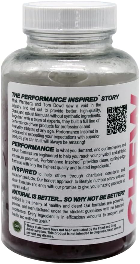 PERFORMANCE INSPIRED Hair Skin &amp Nails Gummies – 3000mcg Biotin 5mg Zinc – Supports Hair Growth Radiant Skin &amp Strong Nails – Raspberry Flavor – 60 Count