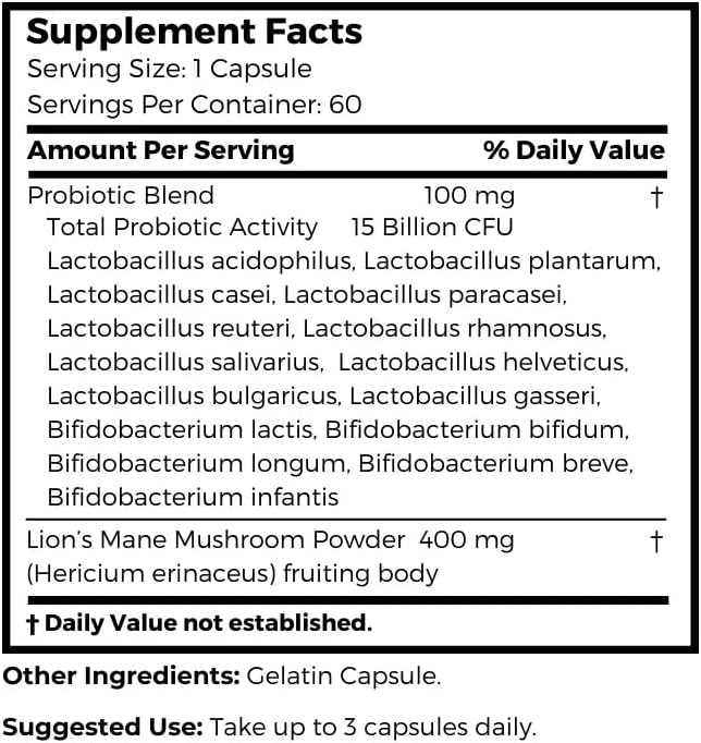 Dr Clark Store Daily Probiotics Deliver 15 Billion CFU 60 Capsules 30 Day Supply to Quickly Support Your Digestive System Balance Maximize Nutrient Absorption and Optimize Daily Gut Comfort