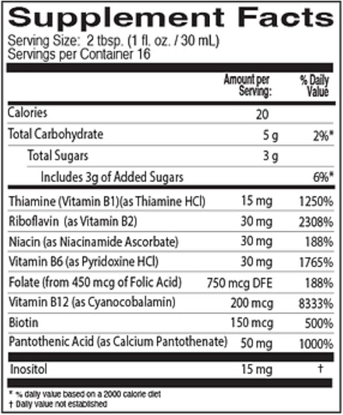 Neurobion Vitamin B12 Complex 16 Oz Liquid Citrus Flavor