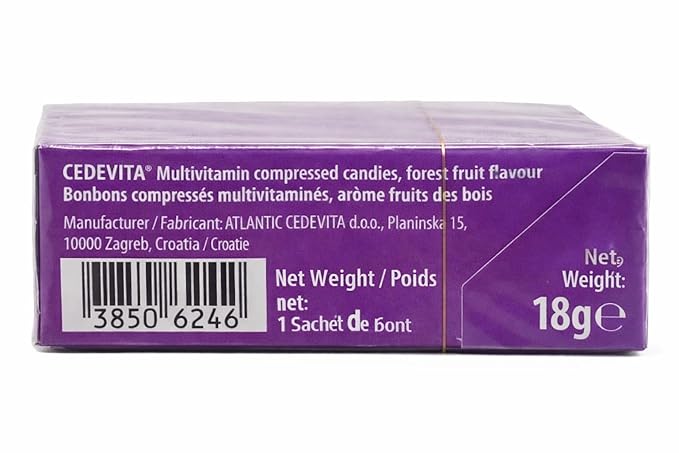 Cedevita Multivitamin Healthy and Sweet Candies - Pack of 8 (Forest Fruit)