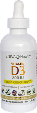 Eniva Health Liquid Vitamin D (D3) | Dr. Formulated for Rapid Absorption (120 mL)