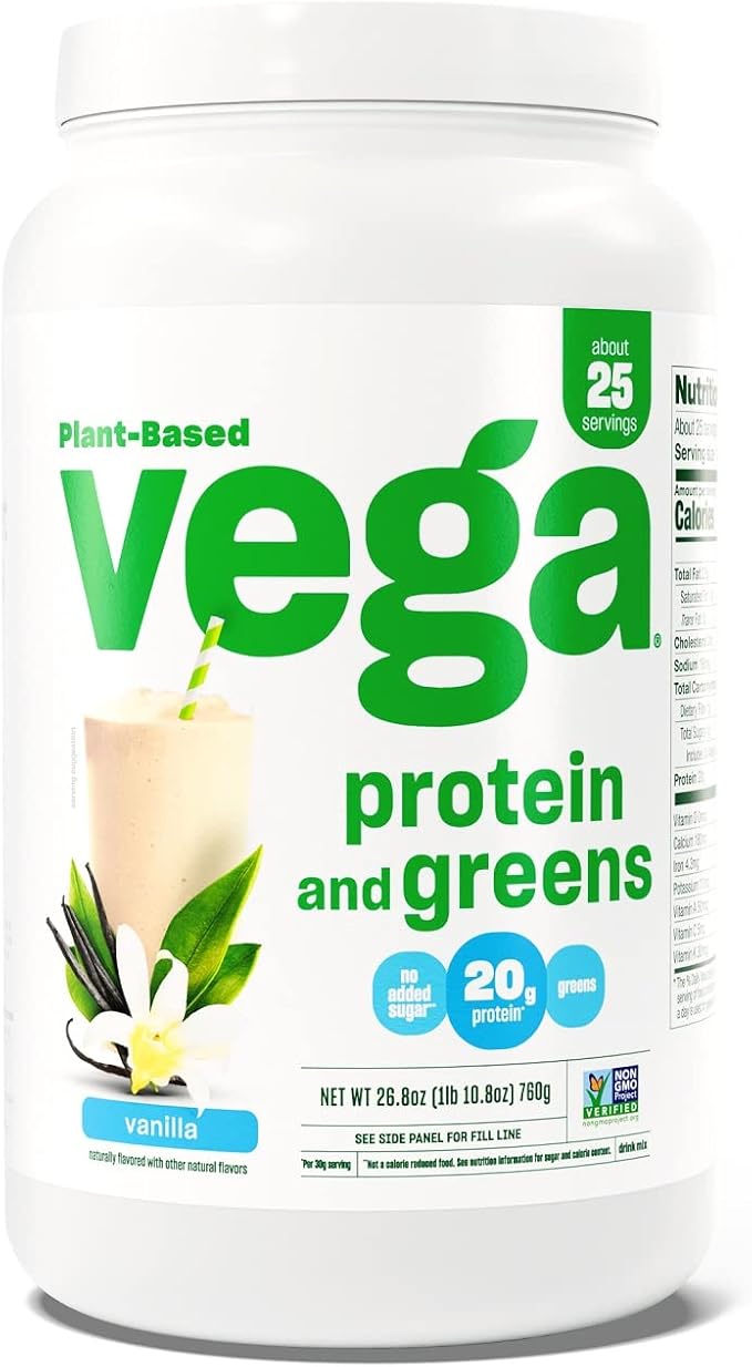 Vega Premium Sport Protein Vanilla Protein Powder &amp Protein and Greens Protein Powder
