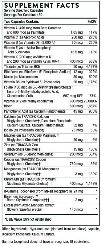THORNE - Wellness Essentials Bundle - Omega-3 &amp Multivitamin Combo - Super EPA &amp Basic Nutrients 2/Day - 30 Servings