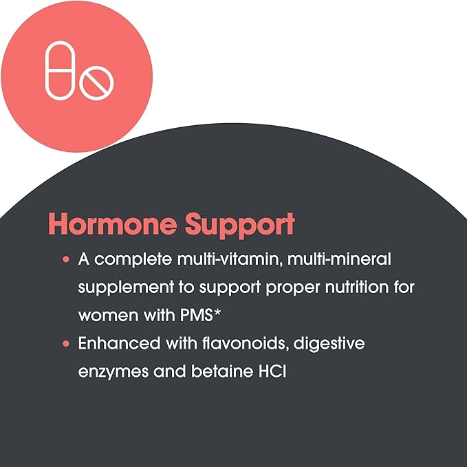 Optimox Optivite - PMS Support Supplement for Women Period Multivitamin for Hormone Balance with Vitamin B6 &amp Iron Hormone Support Vitamin - 180 Tablets