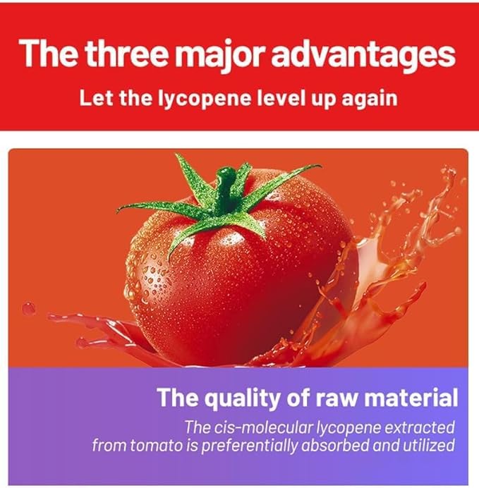 Lycopene Capsules - 500mg 100 Softgels Natural Tomato Extract Organic Complex Formula Supplement - Gluten-Free Non-GMO (2 Pack)
