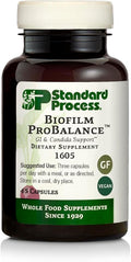 Standard Process Biofilm ProBalance - Digestive Wellness Supplement with Probiotics - Gut Health &amp Microbiome Support - Aids Intestinal Comfort - Gluten-Free &amp Vegan - 45 Capsules (15 Servings