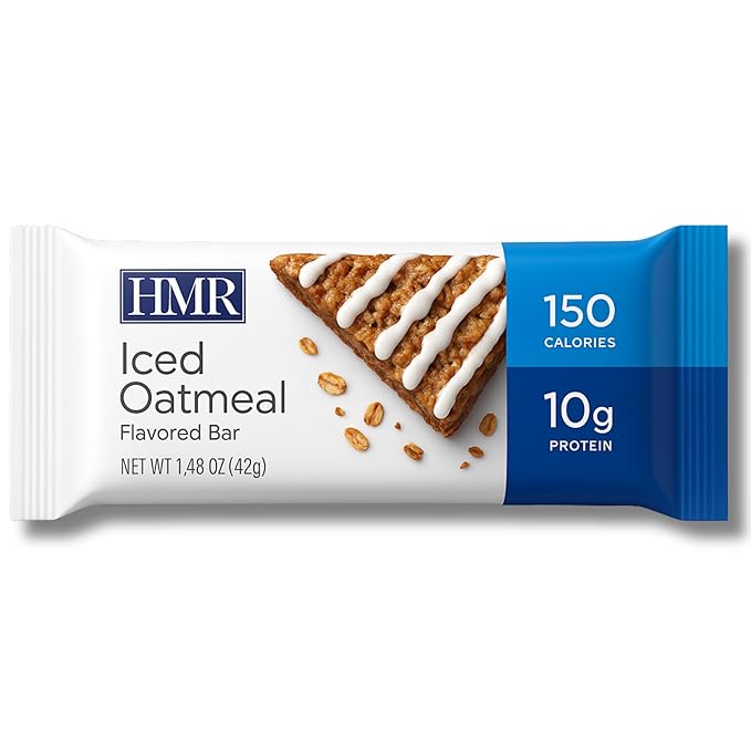 HMR Bright Bites Duo Lemon &amp Ice Oatmeal Protein Bar Combo (24 Count) | 10g of Protein Low Calorie | Nutritious Snack to Support Weight Maintenance