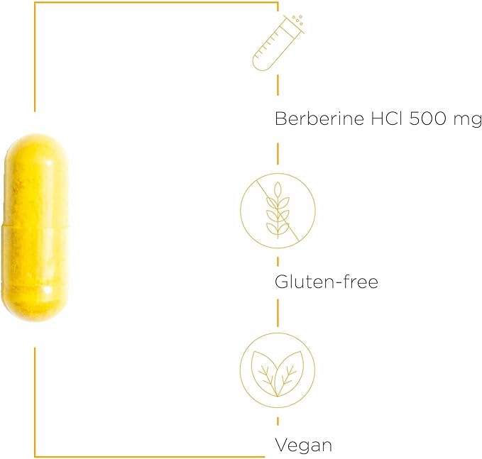 Integrative Therapeutics Berberine - Supports Metabolic Health &amp Cellular Energy Metabolism - Practitioner-Trusted Quality - Dairy-Free &amp Gluten-Free - 120 Capsules (120 Servings)