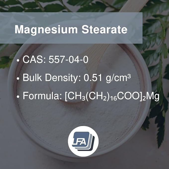 Magnesium Stearate Powder - Dry Lubricant - 1kg (2.2 lb) Anti-Sticking &amp Flowing Agent for Tablet Press Machine Pill &amp Capsule Mix - Halal - Kosher - Vegan