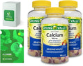 Calcium Plus Vitamin D Adult Gummies 500 mcg 1000 IU Assorted Flavors 100 Ct (3 Pack) Bundle with Exclusive Vitamins &amp Minerals - A to Z - Better Ligth&ampSpring Guide (4 Items)