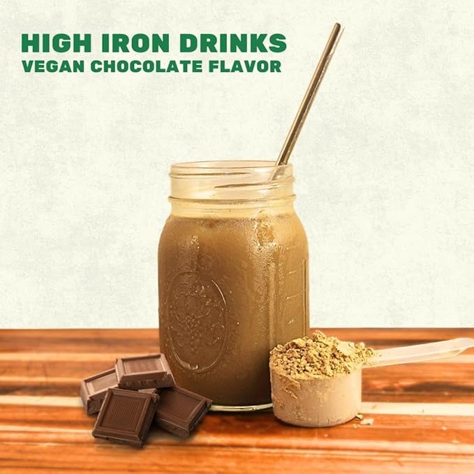 Smart Eats - Iron Powder | Highly Absorbed | Avoids Side Effects | Complete Nutrition: Protein Vitamins Fiber Antioxidants | Makes Tasty Drinks &amp Shakes | Vegan | Chocolate Flavor | 30 Scoops