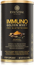 Essential Nutrition Immuno Whey - Hydrolyzed Whey Protein Powder Whey Protein Isolate 18g Protein Per Serving Amino Acids Glutathione Production - Turmeric Extract - Golden Milk - 17.4oz