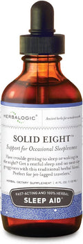 Herbalogic - Solid Eight Liquid Herb Drops - Fast Acting Herbal Sleep Aid - Promotes Restful Recuperative Sleep Without Next-Day Grogginess - 4 Fl Oz