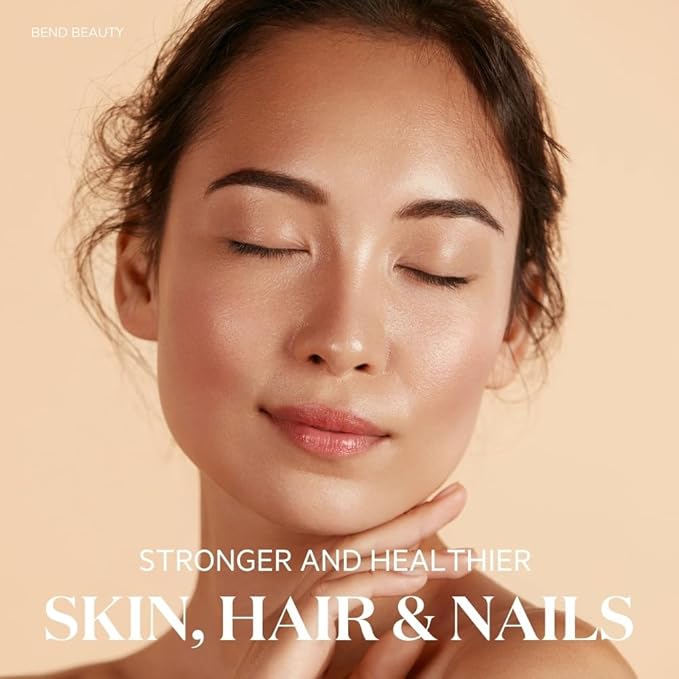 Bend Beauty Marine Collagen + Co-Factors | Unflavored Collagen Powder | Hydrolyzed Collagen Supplement | Fish Collagen Peptides + Silicon + Vitamin C | Supports Healthy Skin Hair and Nails