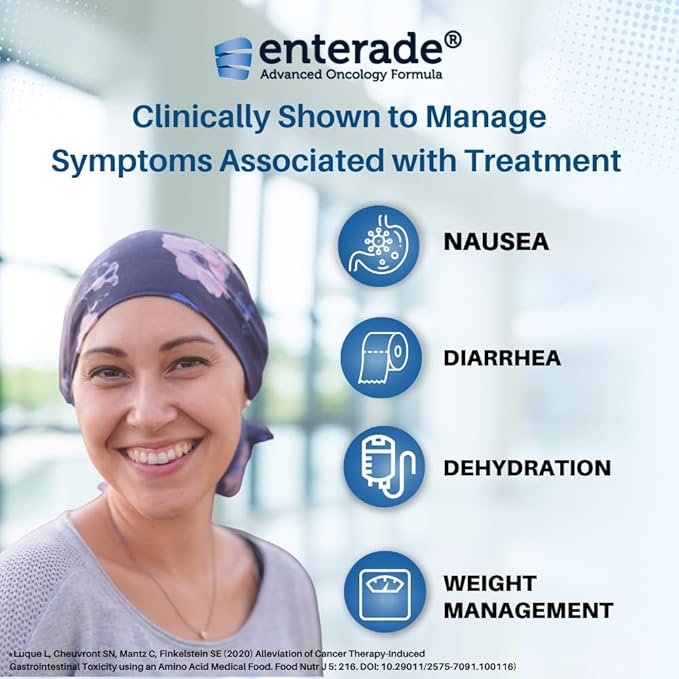 enterade® Advanced Oncology Powder Packets - Specially Formulated to Decrease GI Side Effects – Orange Berry 10 Single-Serving Powder Packets