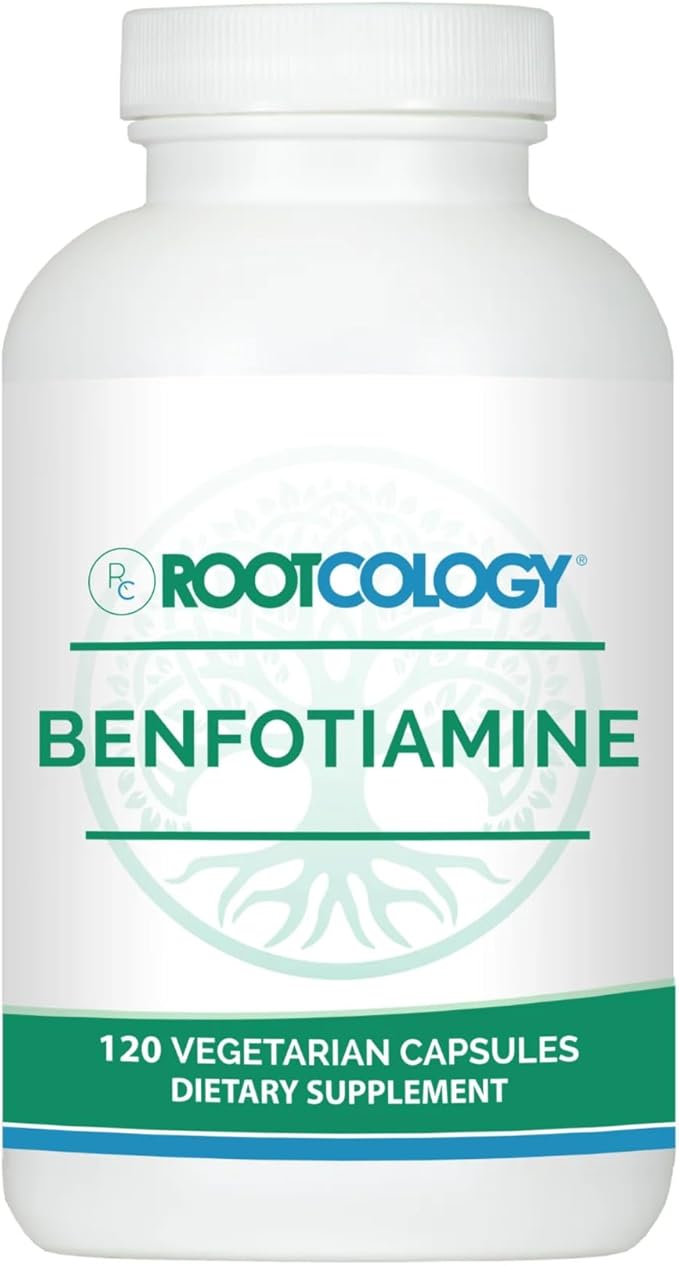 Rootcology by Dr. Izabella Wentz | Benfotiamine | 300mg Benfotiamine Form of Thiamine (Vitamin B1) | 120 Capsules