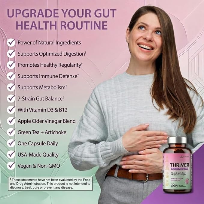 Women’s Probiotic for Gut &amp Feminine Balance | 20 Billion CFU Digestive Support &amp Occasional Bloating Support | 1 Daily Capsule | Vegan Non-GMO Made in USA