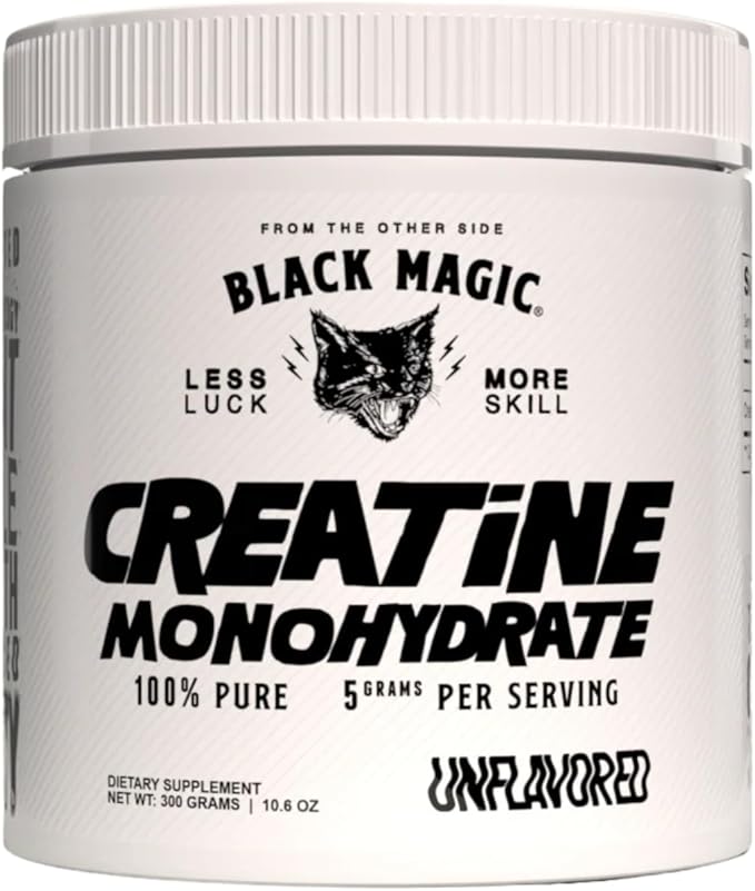 Black Magic Creatine Monohydrate - Boost Muscle &amp Performance 60 Servings