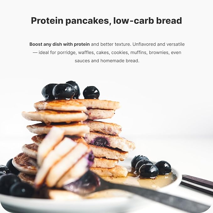 87% Baking Protein - Whey Protein Isolate Low Sugar Baking Pancakes Cakes Cookies High Protein Powder Gluten Free Healthy Dessert Vanilla Flavor Baking Mix 17.64oz
